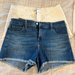 2 J Brand Denim Blue and white Women's Shorts